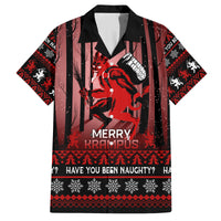Wonder Print Christmas Family Matching Puletasi Dress and Hawaiian Shirt Merry Krampus - Wonder Print Shop