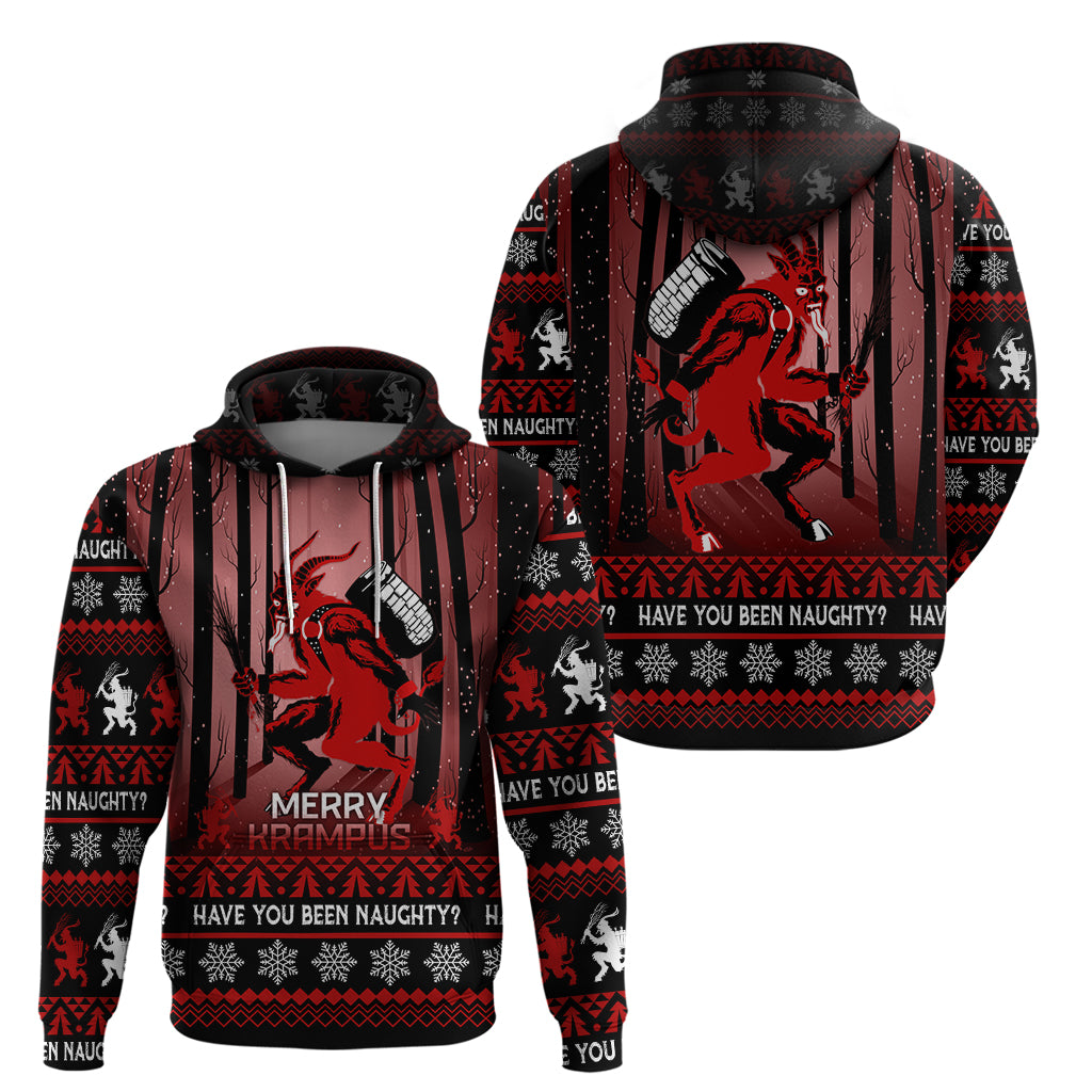 Wonder Print Christmas Hoodie Merry Krampus - Wonder Print Shop