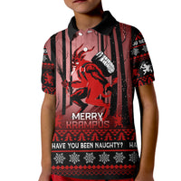 Wonder Print Christmas Kid Polo Shirt Merry Krampus - Wonder Print Shop