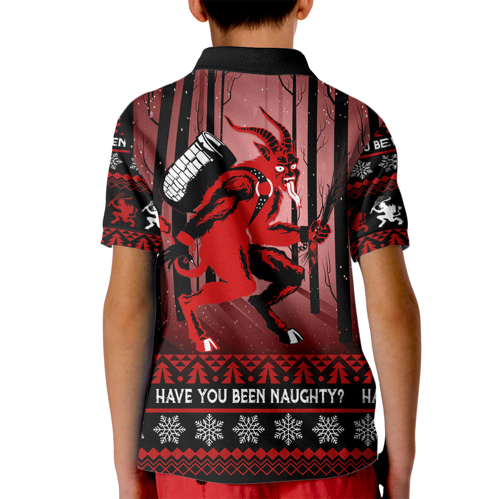 Wonder Print Christmas Kid Polo Shirt Merry Krampus - Wonder Print Shop