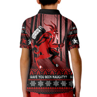 Wonder Print Christmas Kid Polo Shirt Merry Krampus - Wonder Print Shop