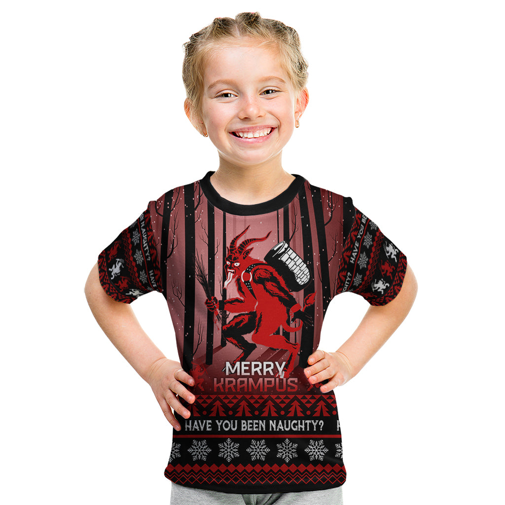Wonder Print Christmas Kid T Shirt Merry Krampus - Wonder Print Shop