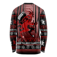 Wonder Print Christmas Long Sleeve Shirt Merry Krampus - Wonder Print Shop