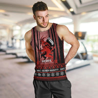 Wonder Print Christmas Men Tank Top Merry Krampus - Wonder Print Shop