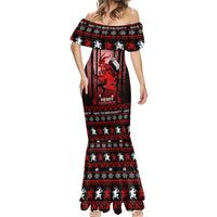 Wonder Print Christmas Mermaid Dress Merry Krampus - Wonder Print Shop