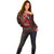Wonder Print Christmas Off Shoulder Sweater Merry Krampus - Wonder Print Shop