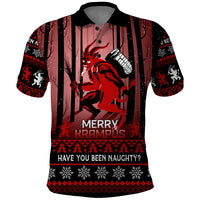 Wonder Print Christmas Polo Shirt Merry Krampus - Wonder Print Shop
