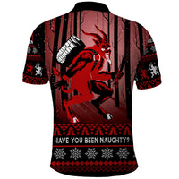 Wonder Print Christmas Polo Shirt Merry Krampus - Wonder Print Shop