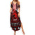 Wonder Print Christmas Summer Maxi Dress Merry Krampus - Wonder Print Shop