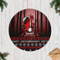 Wonder Print Christmas Tree Skirt Merry Krampus - Wonder Print Shop
