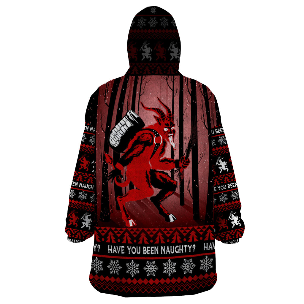 Wonder Print Christmas Wearable Blanket Hoodie Merry Krampus - Wonder Print Shop