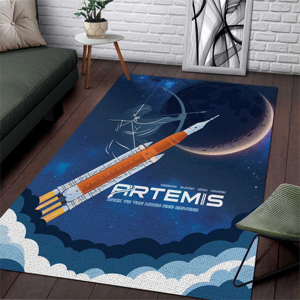 Artemis 2026 Moon Mission Area Rug Back To The Moon And Beyond