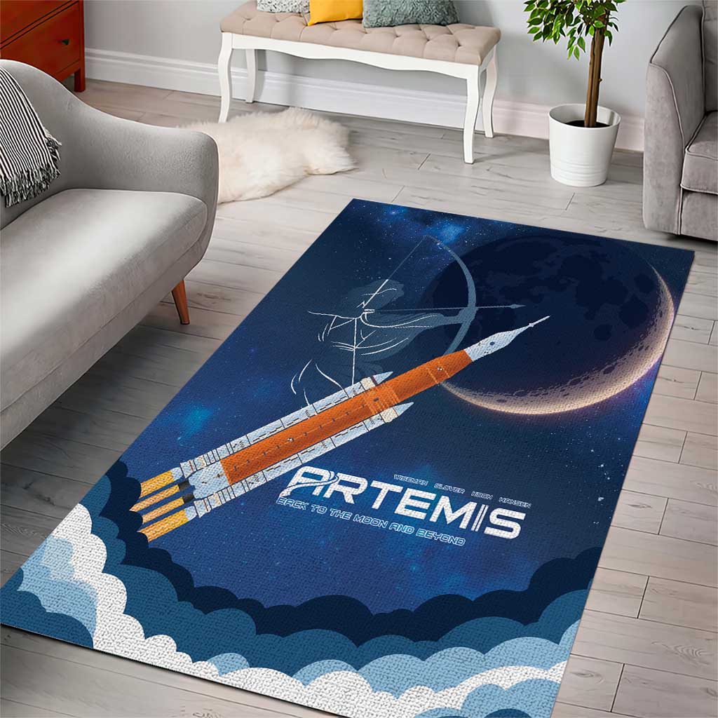 Artemis 2026 Moon Mission Area Rug Back To The Moon And Beyond