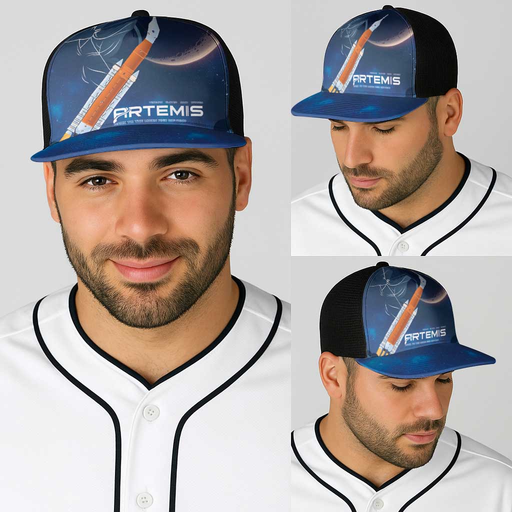 Artemis 2026 Moon Mission Baseball Net Cap Back To The Moon And Beyond