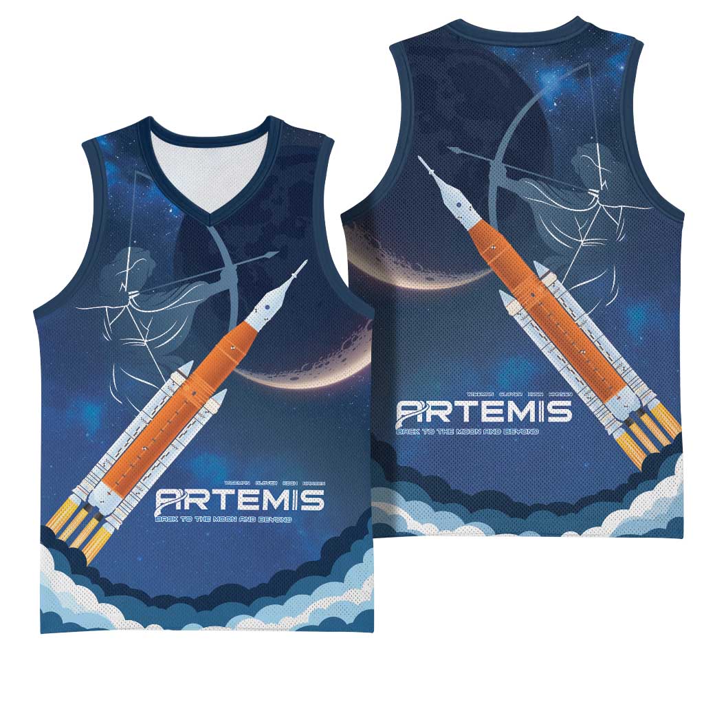Artemis 2026 Moon Mission Basketball Jersey Back To The Moon And Beyond