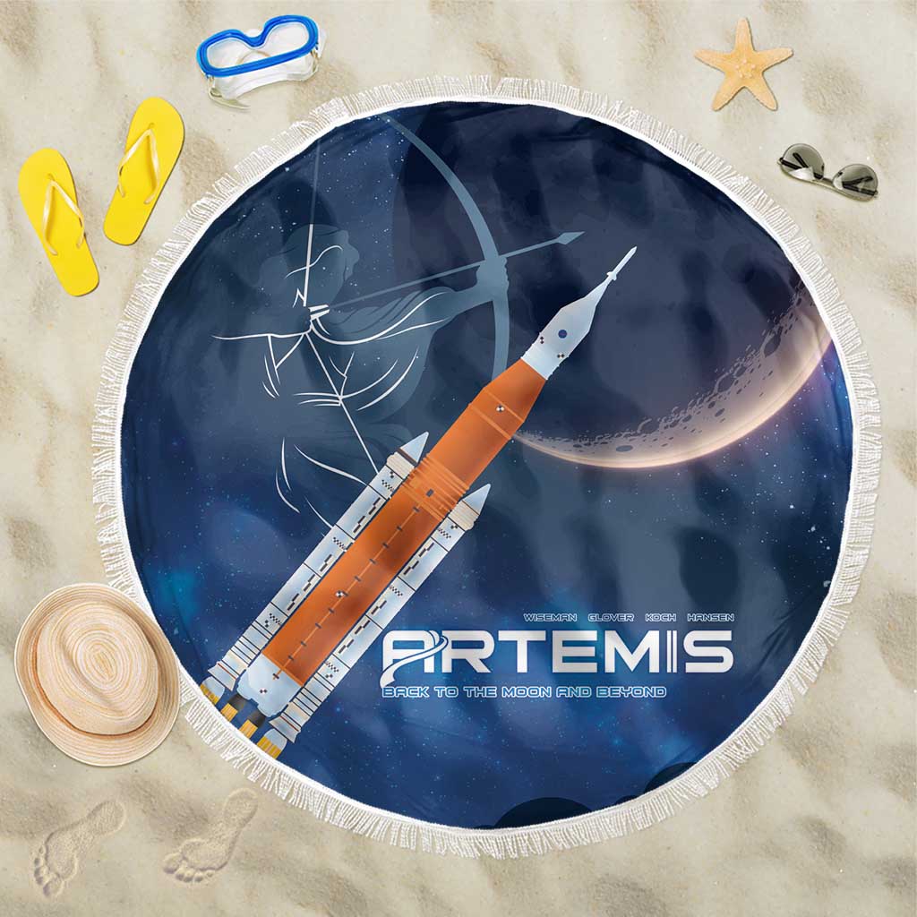 Artemis 2026 Moon Mission Beach Blanket Back To The Moon And Beyond