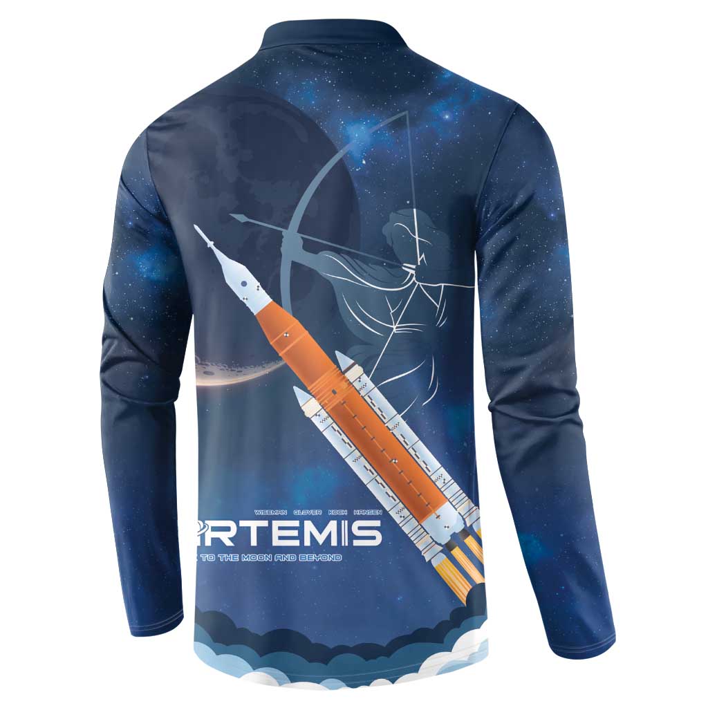 Artemis 2026 Moon Mission Button Sweatshirt Back To The Moon And Beyond