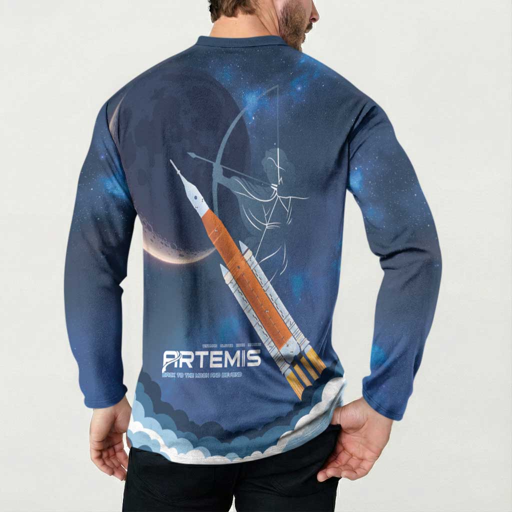 Artemis 2026 Moon Mission Button Sweatshirt Back To The Moon And Beyond