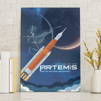 Artemis 2026 Moon Mission Canvas Wall Art Back To The Moon And Beyond