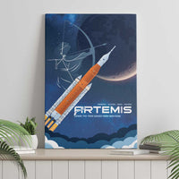 Artemis 2026 Moon Mission Canvas Wall Art Back To The Moon And Beyond