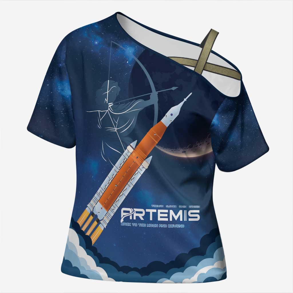 Artemis 2026 Moon Mission Cross Shoulder Shirt Back To The Moon And Beyond