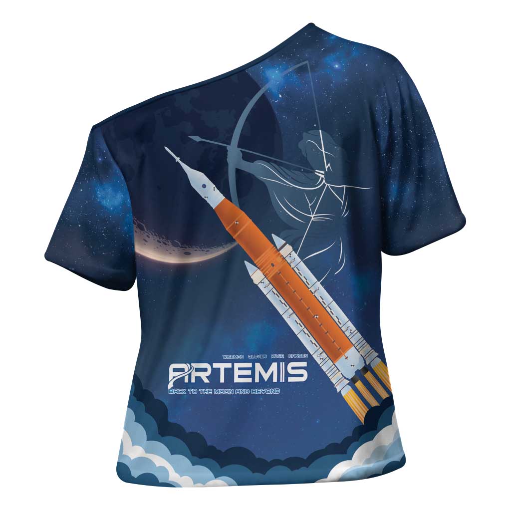 Artemis 2026 Moon Mission Cross Shoulder Shirt Back To The Moon And Beyond