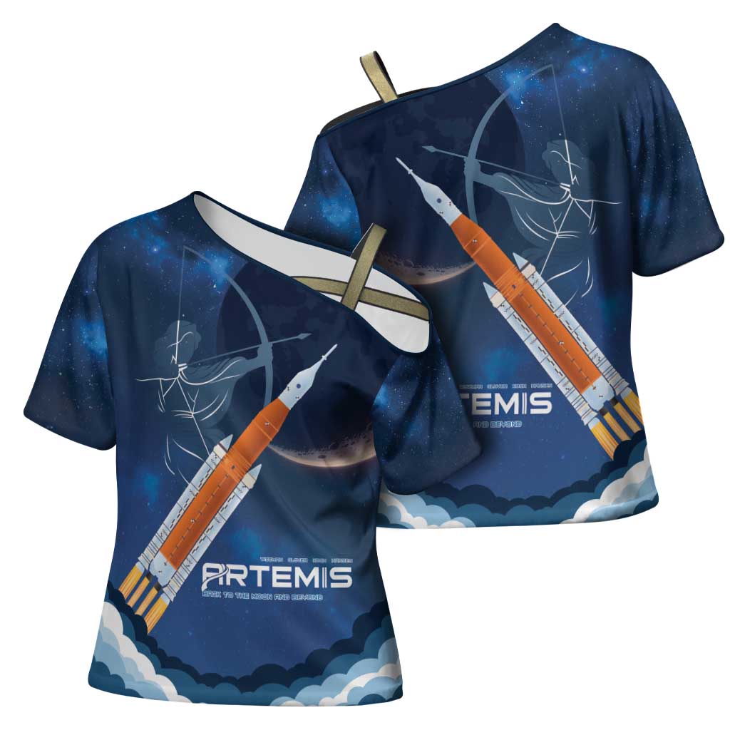 Artemis 2026 Moon Mission Cross Shoulder Shirt Back To The Moon And Beyond