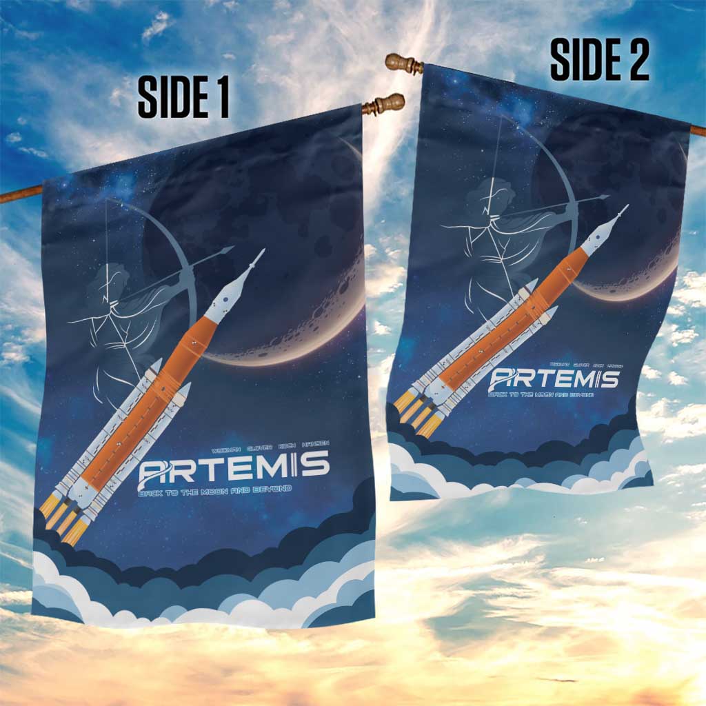 Artemis 2026 Moon Mission Garden Flag Back To The Moon And Beyond