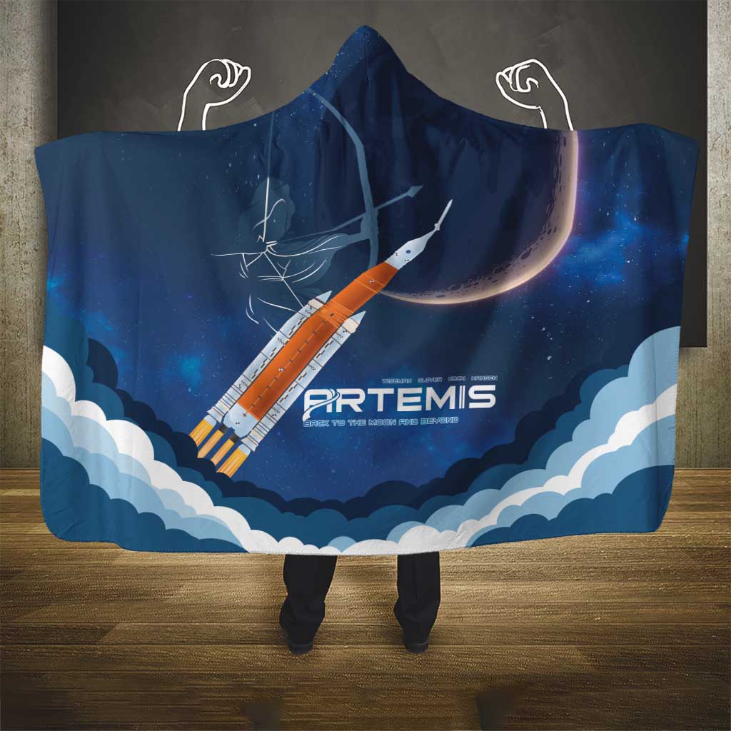 Artemis 2026 Moon Mission Hooded Blanket Back To The Moon And Beyond