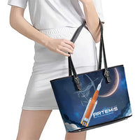 Artemis 2026 Moon Mission Leather Tote Bag Back To The Moon And Beyond
