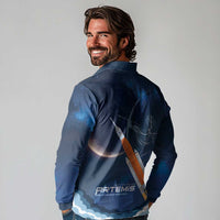 Artemis 2026 Moon Mission Long Sleeve Polo Shirt Back To The Moon And Beyond