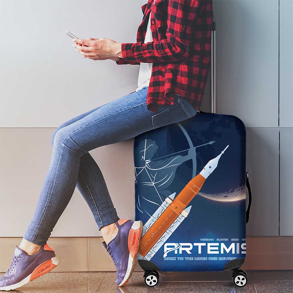Artemis 2026 Moon Mission Luggage Cover Back To The Moon And Beyond