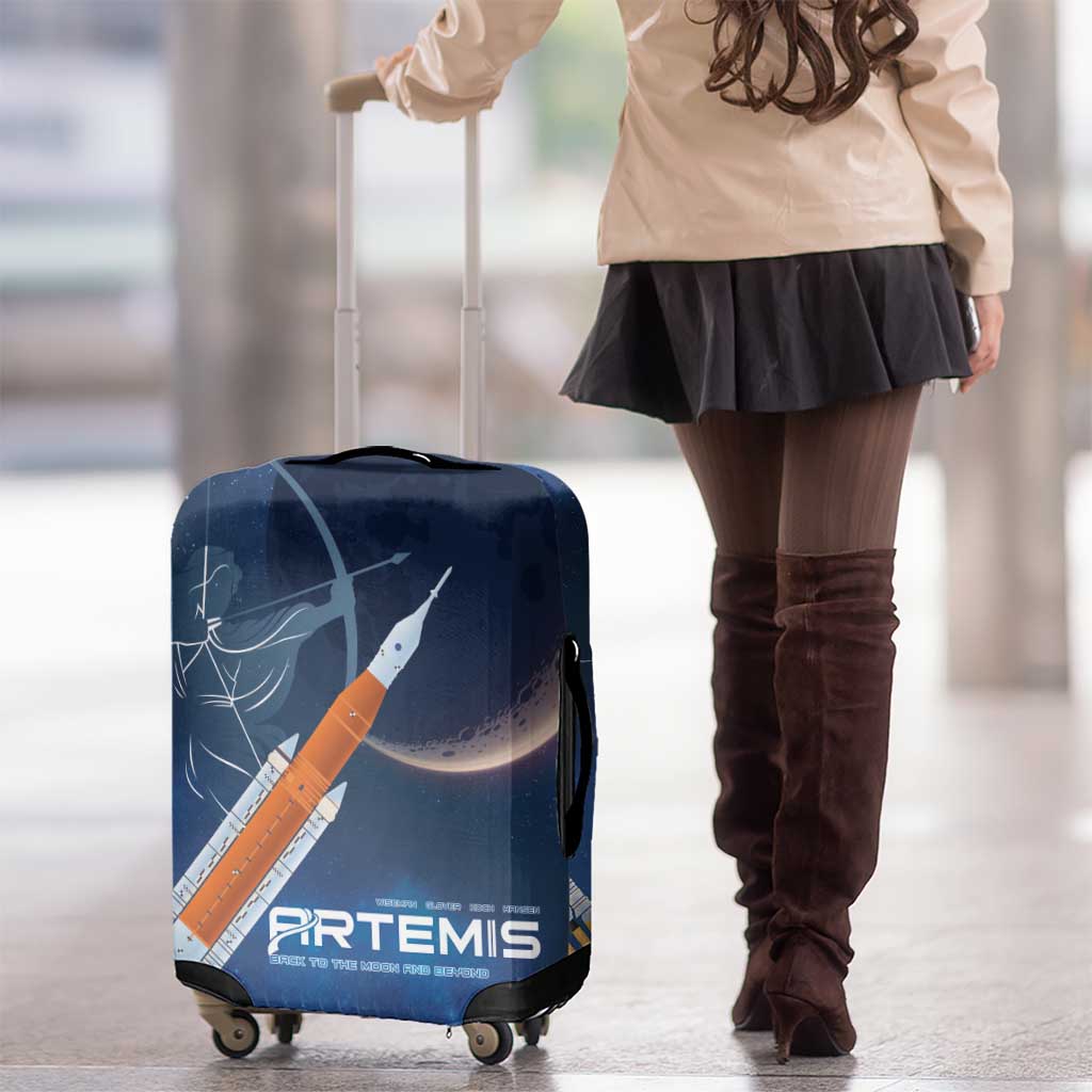 Artemis 2026 Moon Mission Luggage Cover Back To The Moon And Beyond