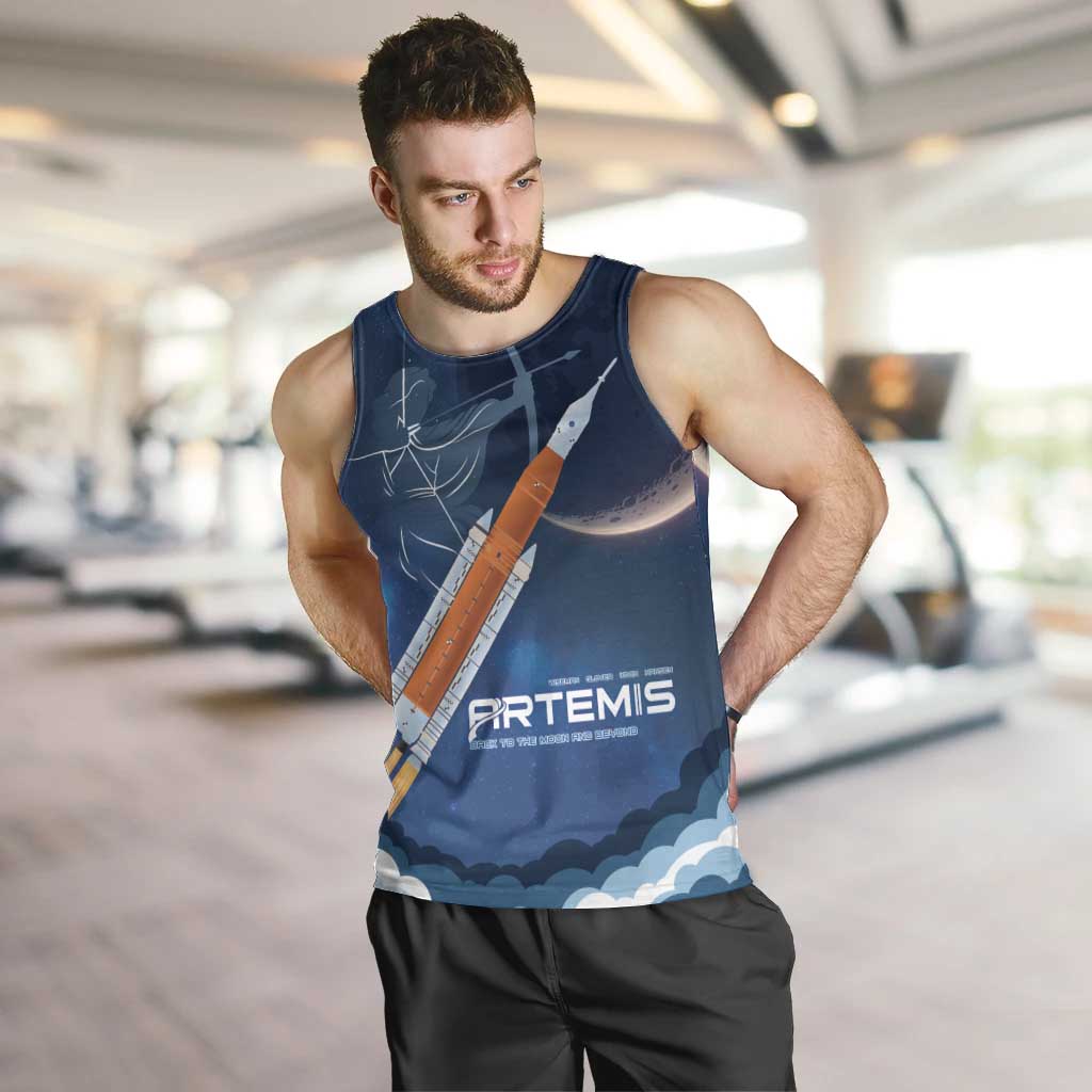 Artemis 2026 Moon Mission Men Tank Top Back To The Moon And Beyond