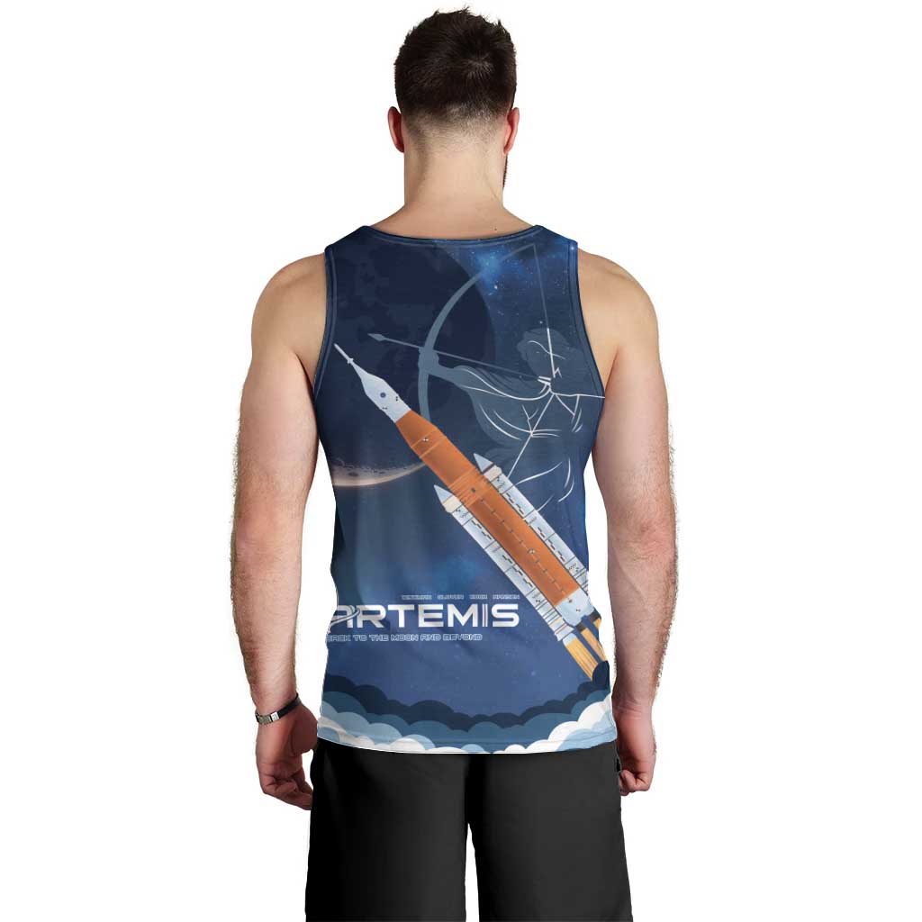 Artemis 2026 Moon Mission Men Tank Top Back To The Moon And Beyond