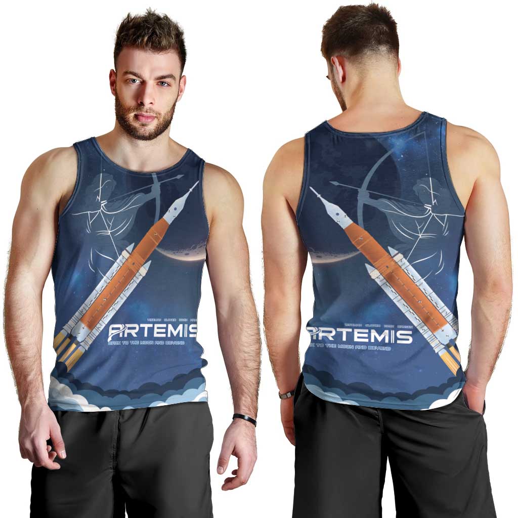 Artemis 2026 Moon Mission Men Tank Top Back To The Moon And Beyond