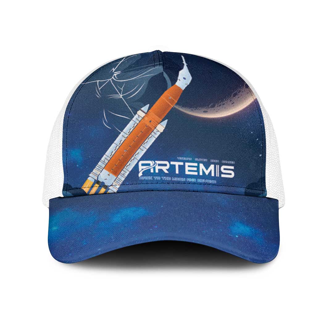 Artemis 2026 Moon Mission Mesh Trucker Cap Back To The Moon And Beyond