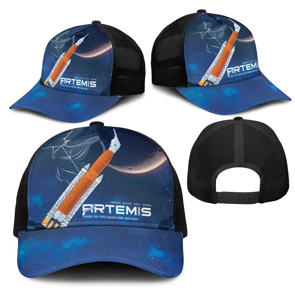 Artemis 2026 Moon Mission Mesh Trucker Cap Back To The Moon And Beyond