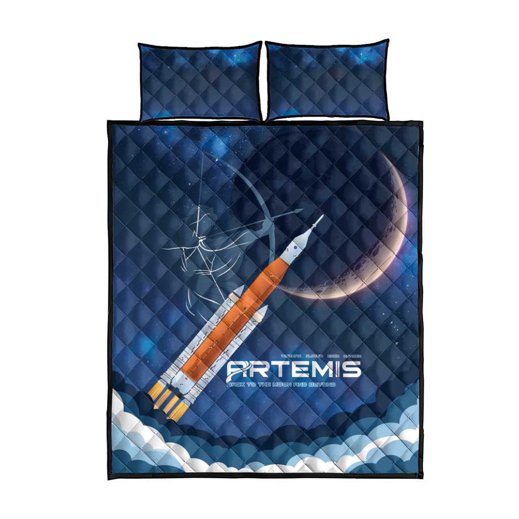 Artemis 2026 Moon Mission Quilt Bed Set Back To The Moon And Beyond