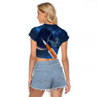 Artemis 2026 Moon Mission Raglan Cropped T Shirt Back To The Moon And Beyond