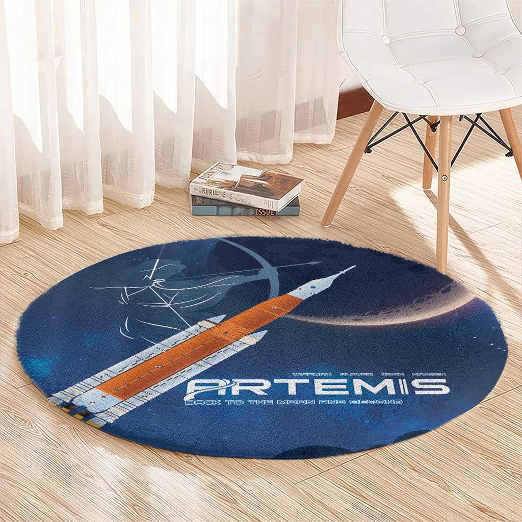 Artemis 2026 Moon Mission Round Carpet Back To The Moon And Beyond
