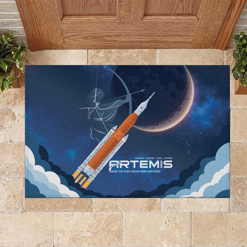 Artemis 2026 Moon Mission Rubber Doormat Back To The Moon And Beyond