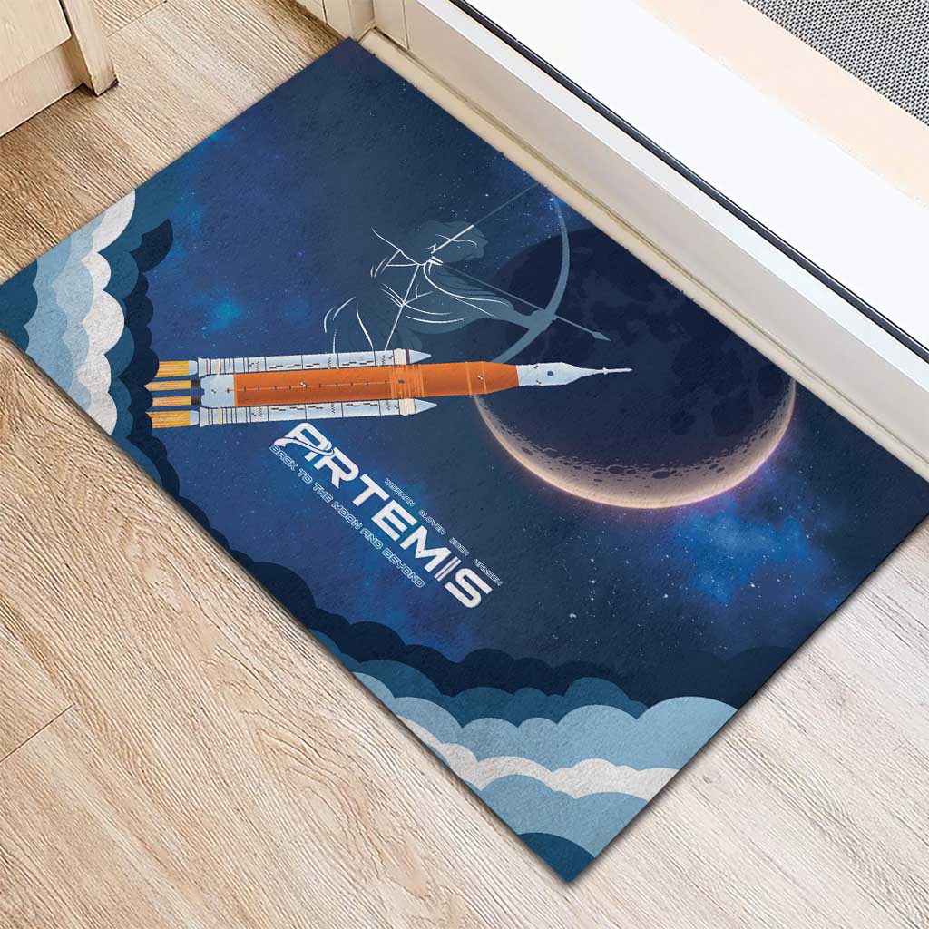 Artemis 2026 Moon Mission Rubber Doormat Back To The Moon And Beyond