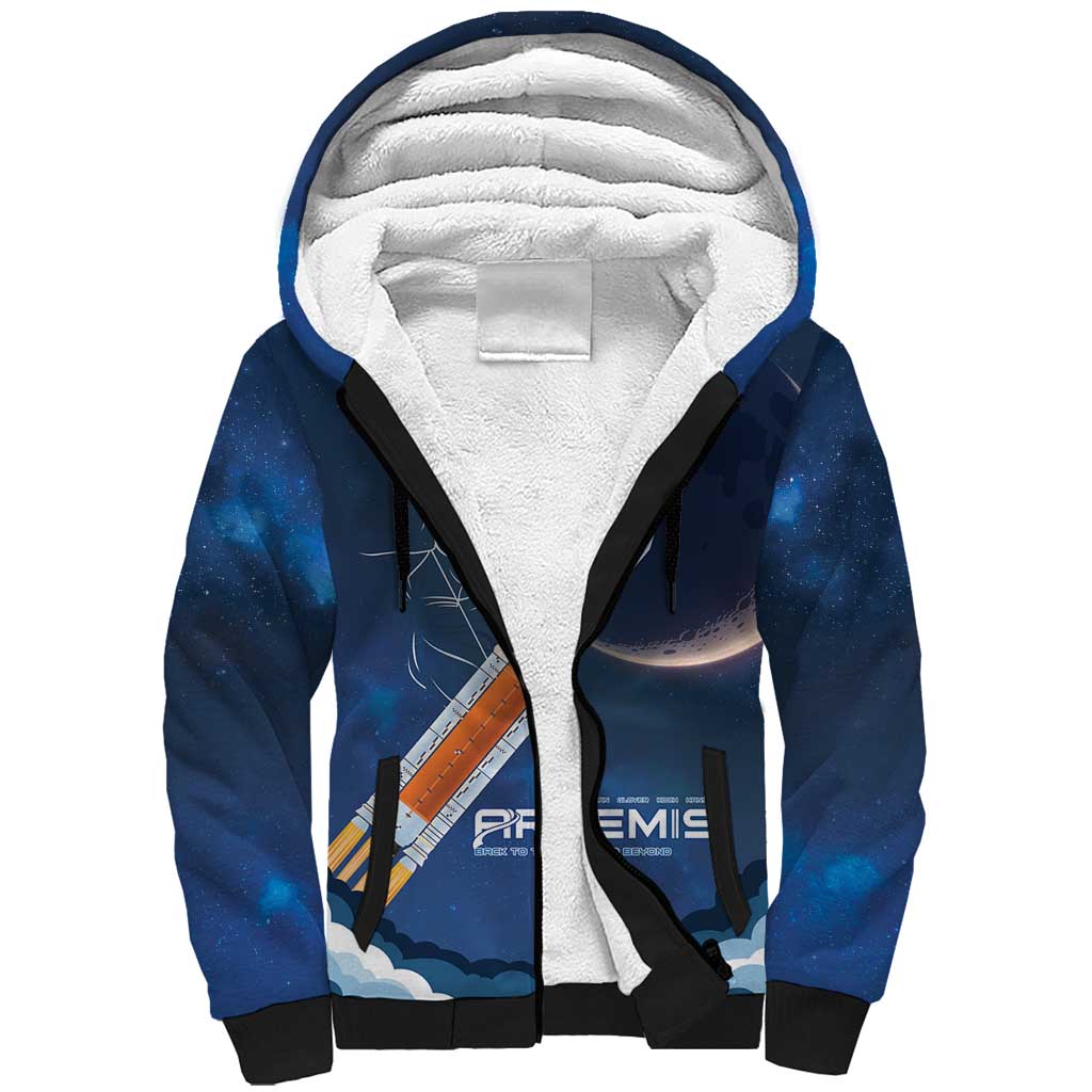 Artemis 2026 Moon Mission Sherpa Hoodie Back To The Moon And Beyond