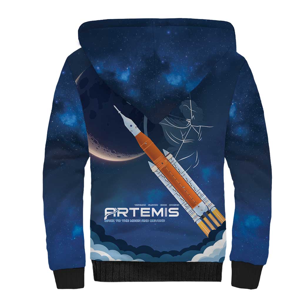 Artemis 2026 Moon Mission Sherpa Hoodie Back To The Moon And Beyond