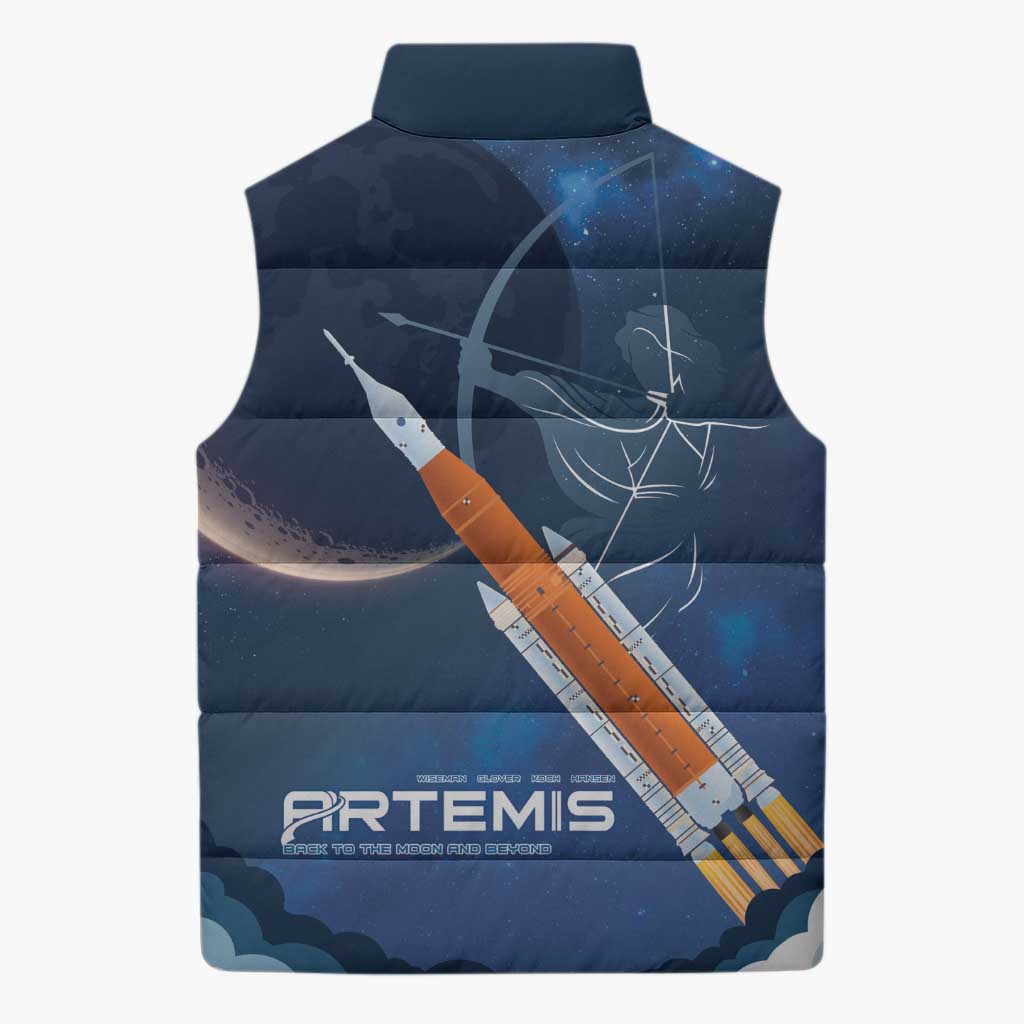 Artemis 2026 Moon Mission Sleeveless Puffer Jacket Back To The Moon And Beyond
