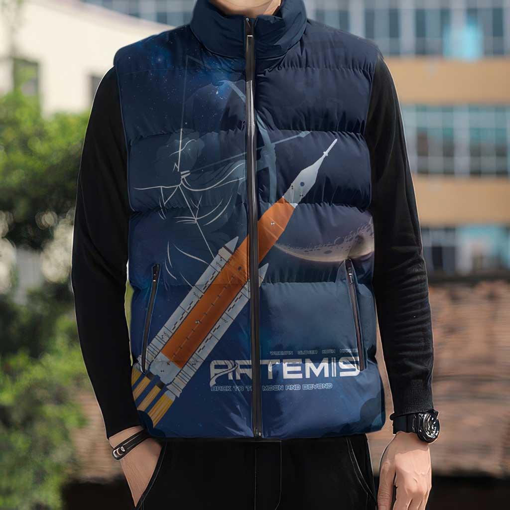 Artemis 2026 Moon Mission Sleeveless Puffer Jacket Back To The Moon And Beyond