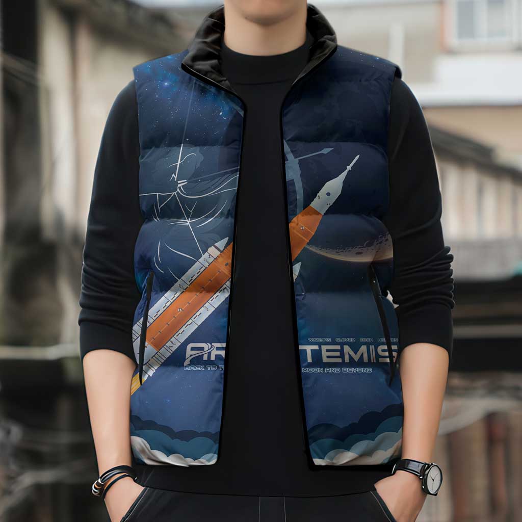 Artemis 2026 Moon Mission Sleeveless Puffer Jacket Back To The Moon And Beyond