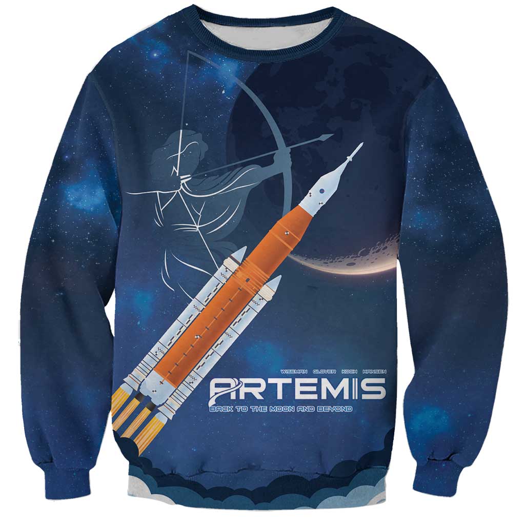 Artemis 2026 Moon Mission Sweatshirt Back To The Moon And Beyond