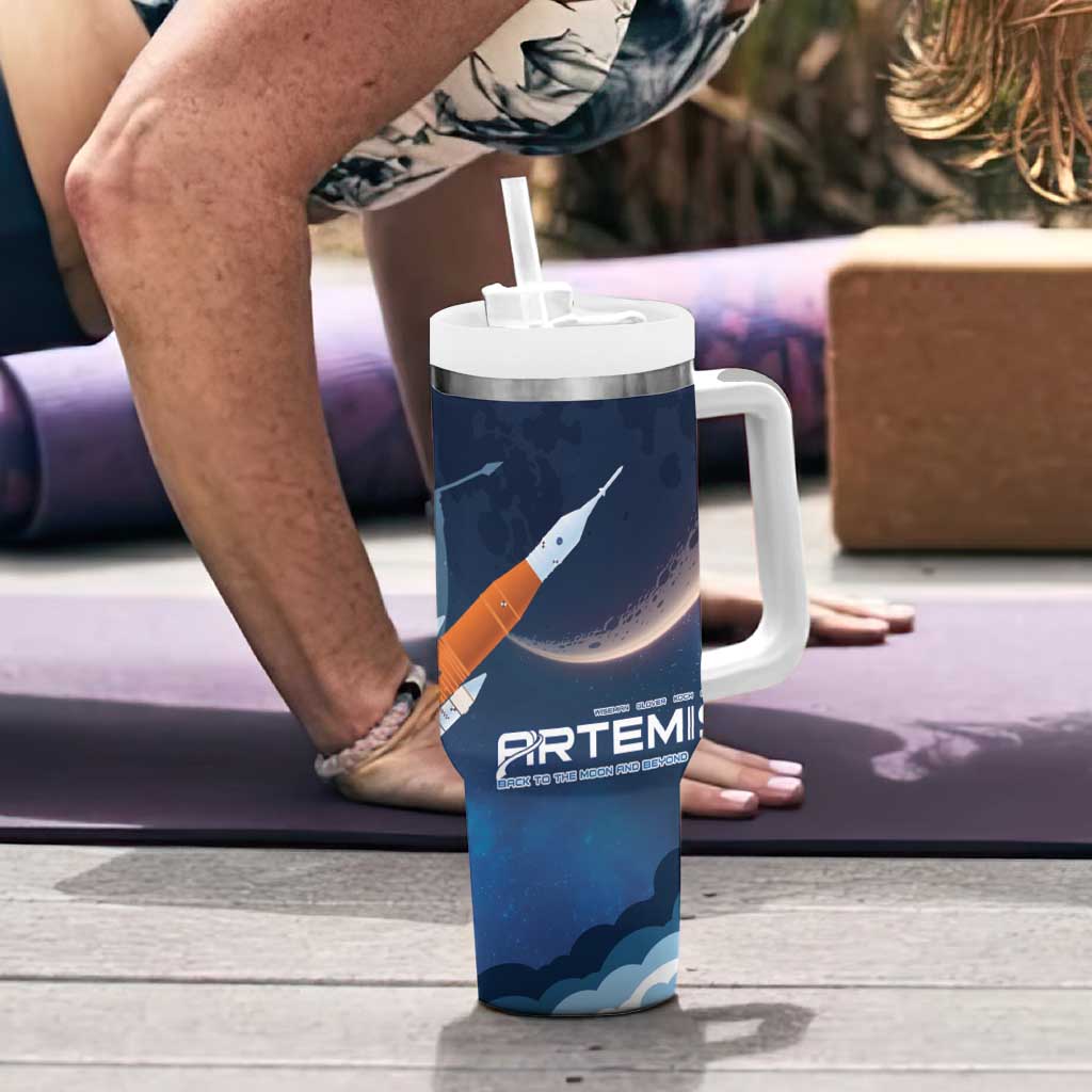 Artemis 2026 Moon Mission Tumbler With Handle Back To The Moon And Beyond